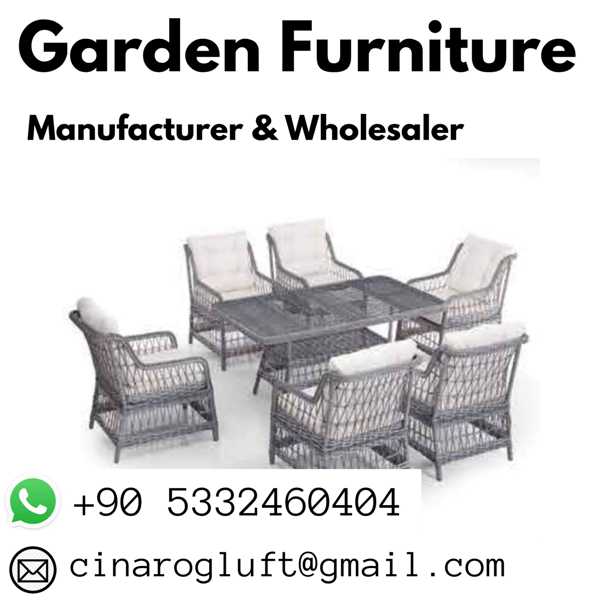 Garden Furniture Suppliers Turkey